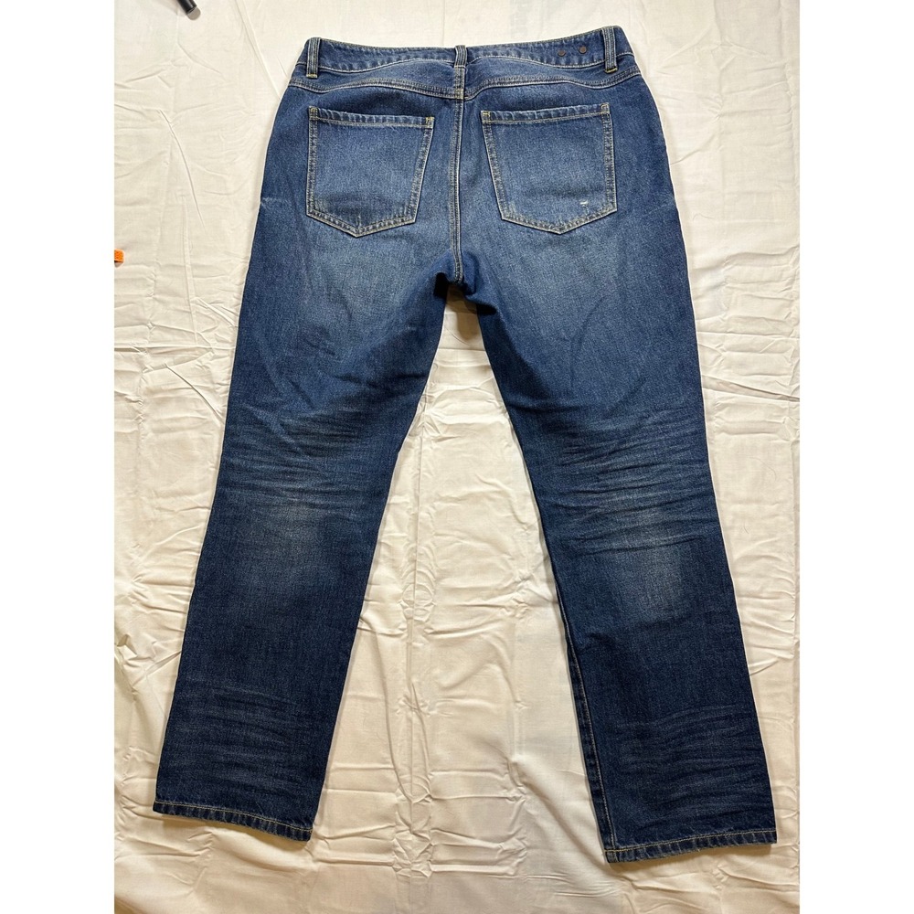Cabi Jeans 100% BF Distressed Boyfriend Denim Blue Size 6 - Picture 7 of 9